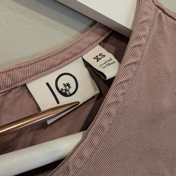 Tentree Tencel Tee Muted Purple Button Tencel Lyocell Sustainable - Size XS - Picture 6 of 8